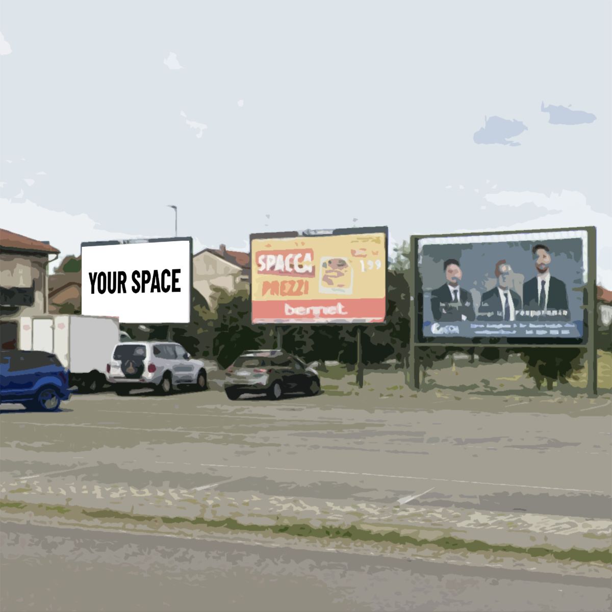 SPAZIO PUBBLICITARIO 600 x 300 Via Lonate Pozzolo (BUSTO ARSIZIO) Dal 19/10/2026 al 01/11/2026 14 giorni